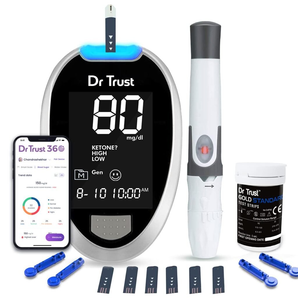 Automatic Blood sugar testing glucometer machine