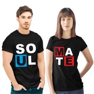 lover couple same t-shirts