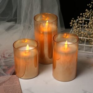 Flameless Led Glass Cup Candles